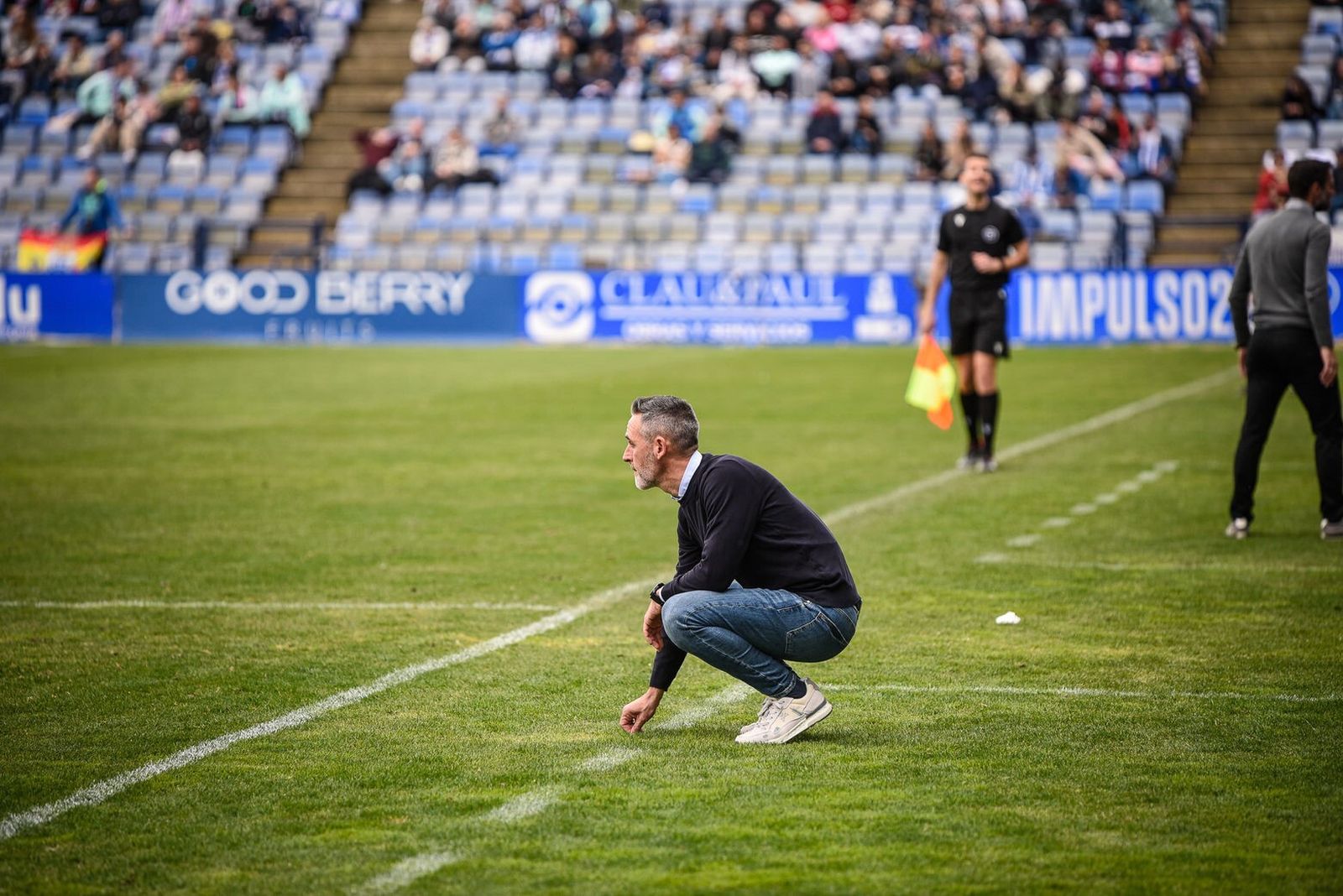 Abel Gómez en un encuentro con el Decano esta temporada.