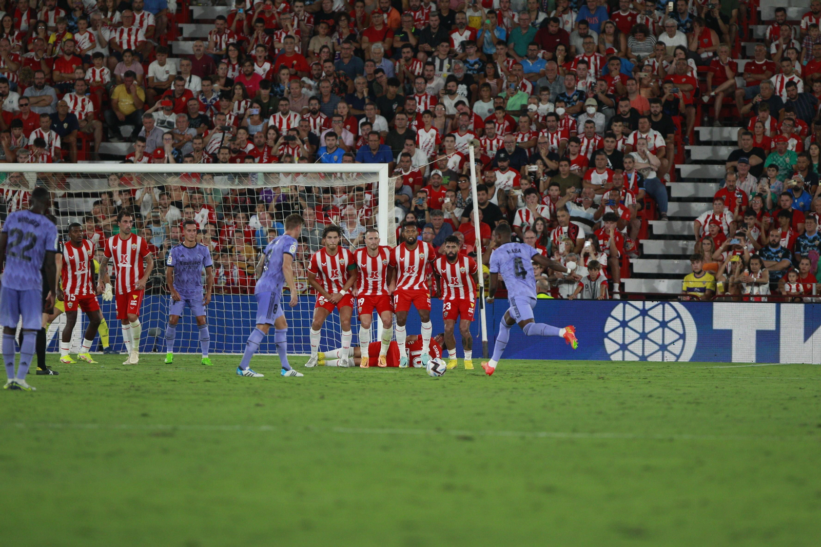Imágenes del partido U.D. Almería-Real Madrid C.F. de la Liga Santander