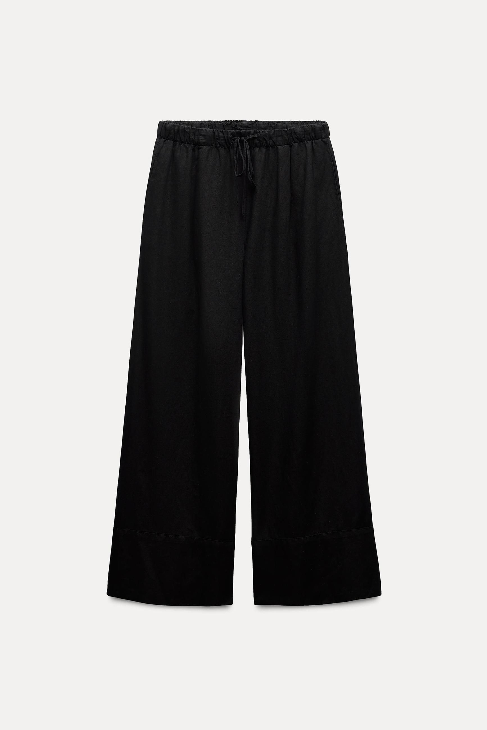 Pantalón palazzo lino