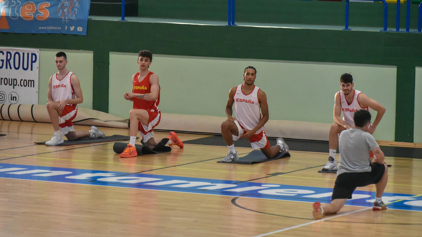 La selección española sub-20 de baloncesto ya se entrena en La Línea La selección española sub-20 de baloncesto ya se entrena en La Línea
