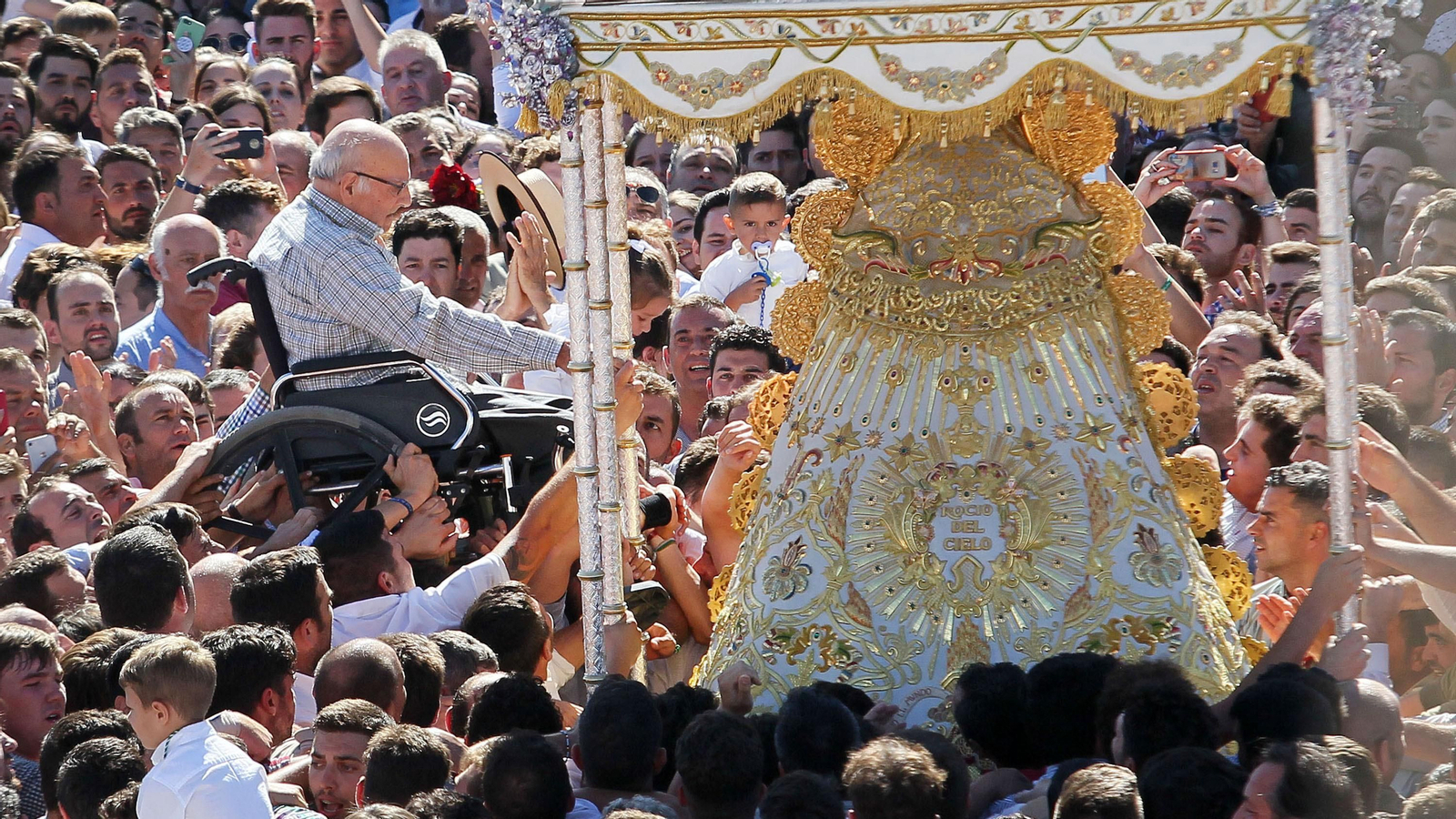 Imágenes de pasadas romerías de la Hdad de Jerez al Rocío