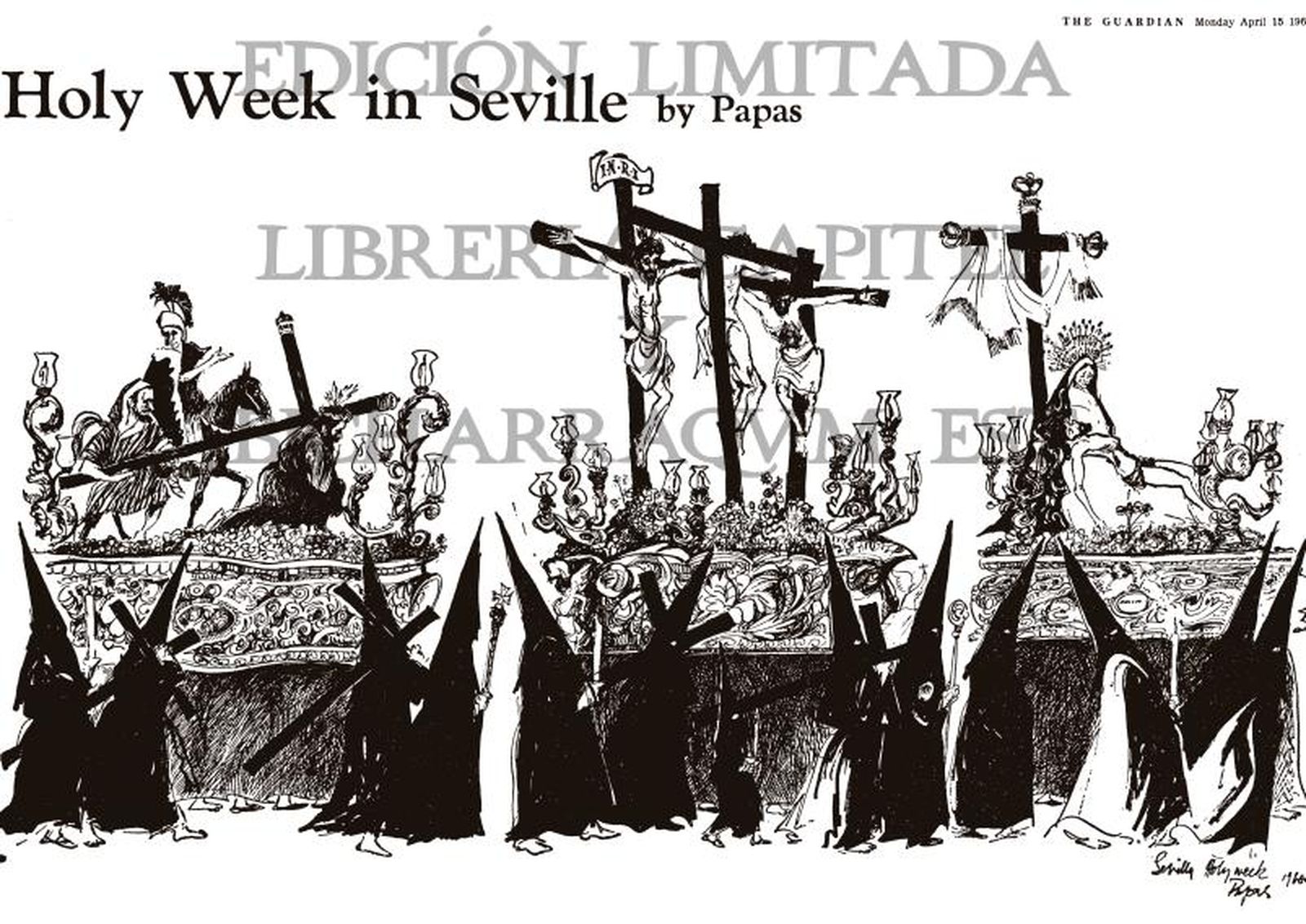 La ilustración en la que se observan varios pasos