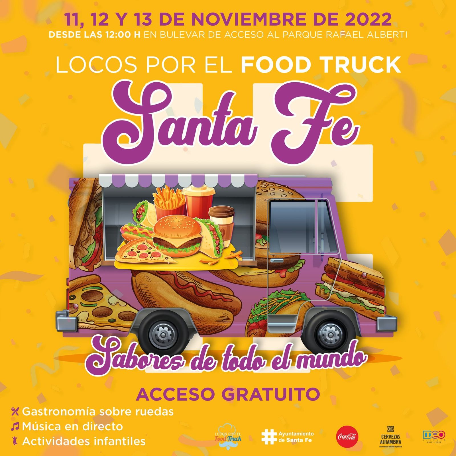 El festival gastronómico Locos por los ‘Foodtrucks’ llega al municipio de Santa Fe