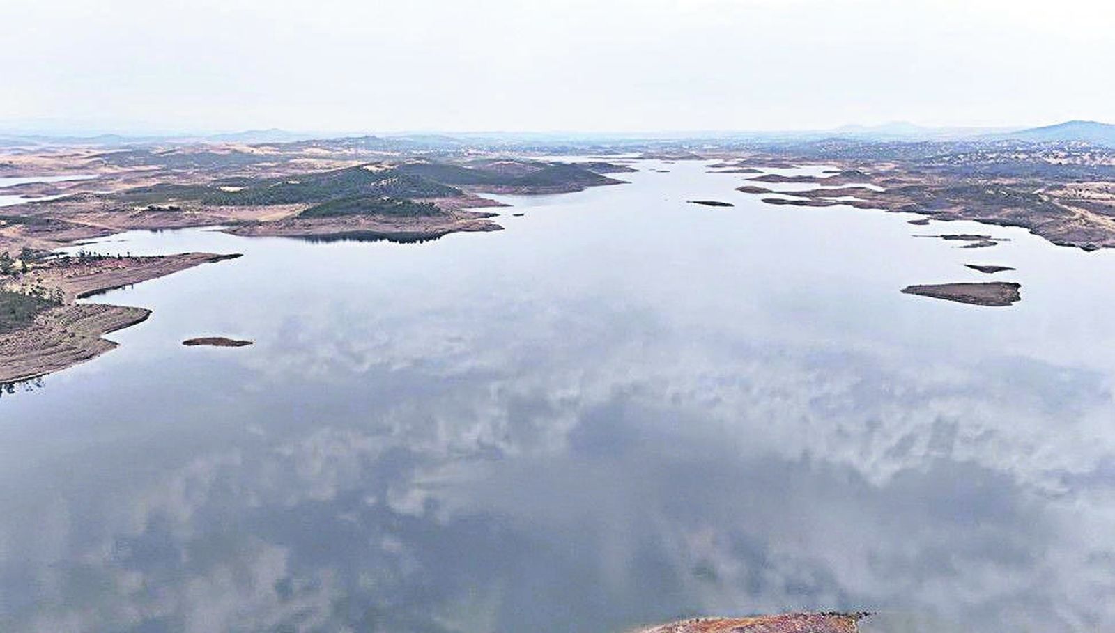 Imagen reciente de la presa del Andévalo, la tercera con mayor capacidad de Andalucía.