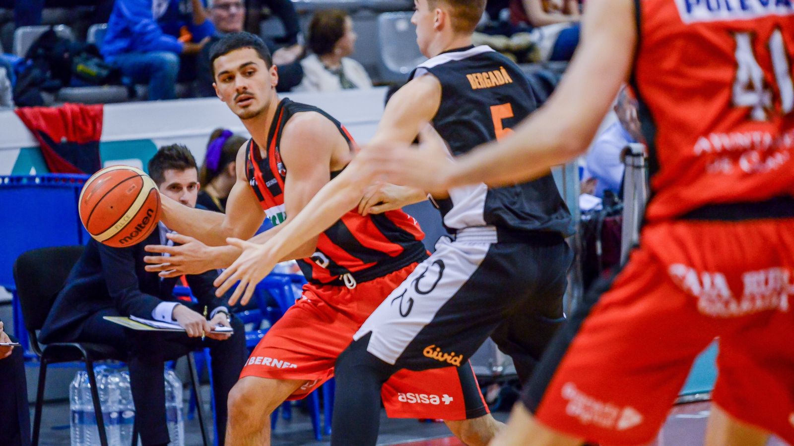 Carlos Corts, en el choque ante el Lleida