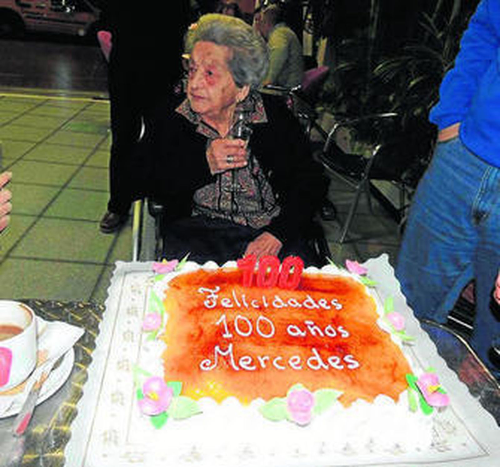 Mercedes Machado en su cumpleaños.