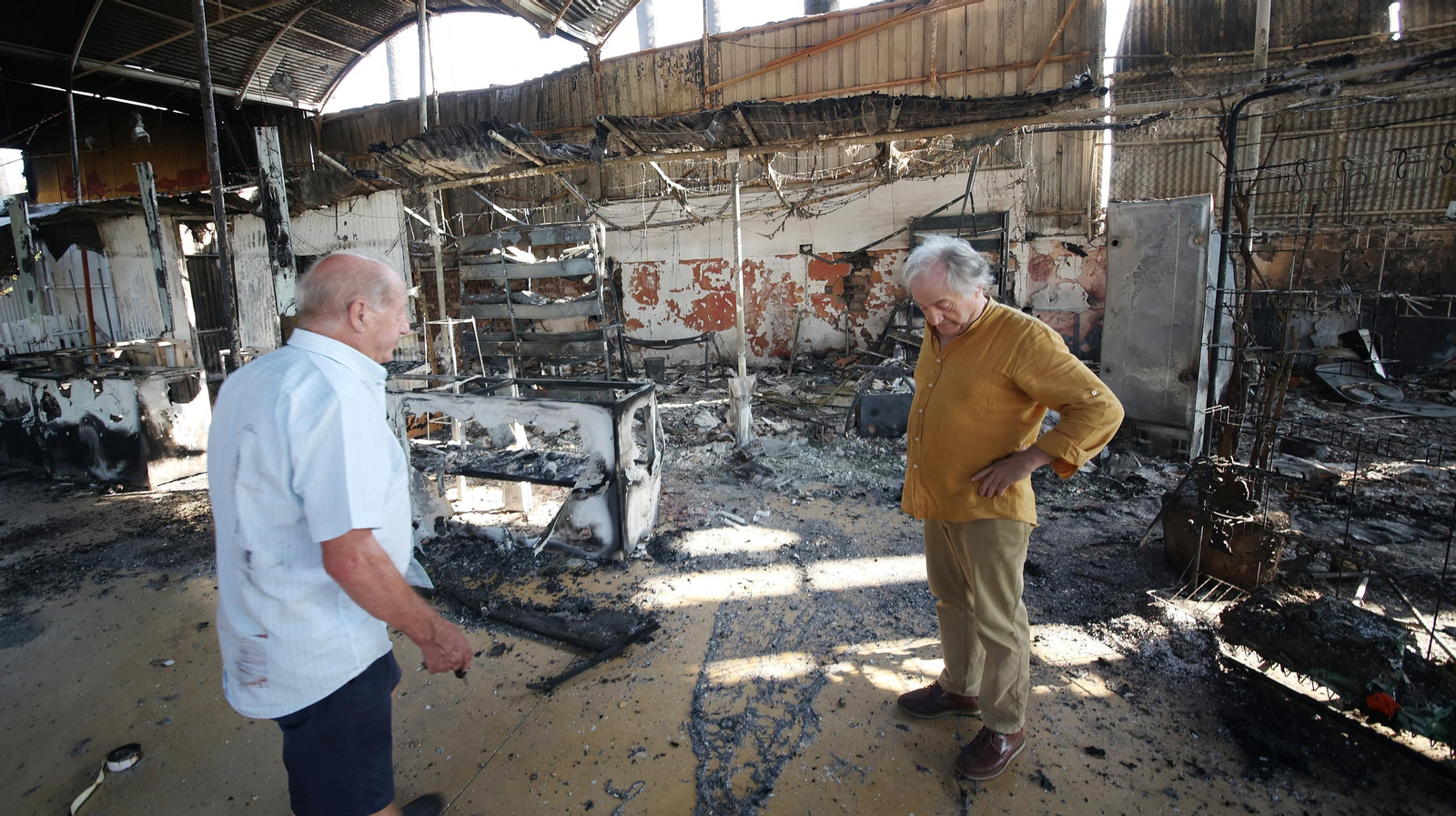 Imágenes de las zonas afectadas por el grave incendio en Jerez