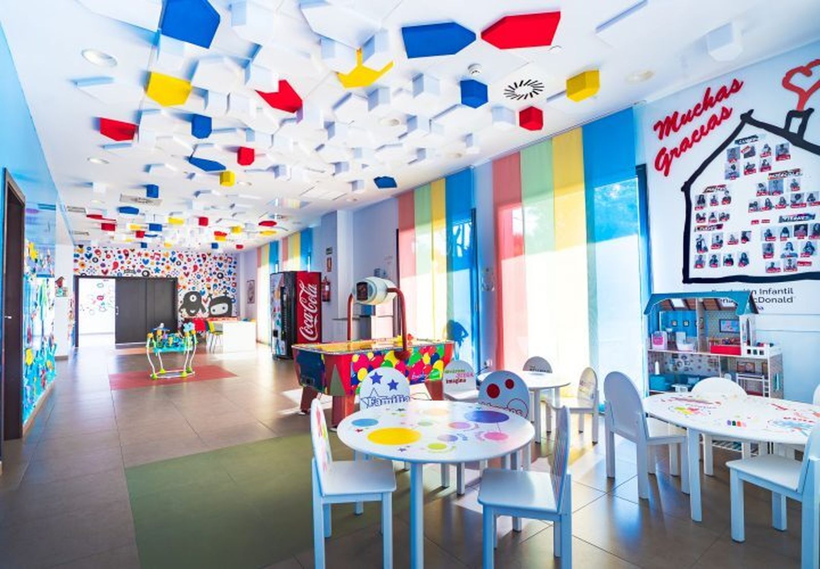 Interior de la casa Ronald McDonald de Madrid