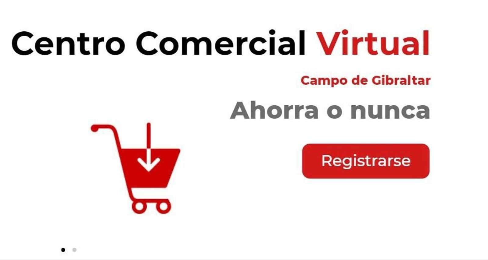 Captura de pantalla del Centro Comercial Virtual.
