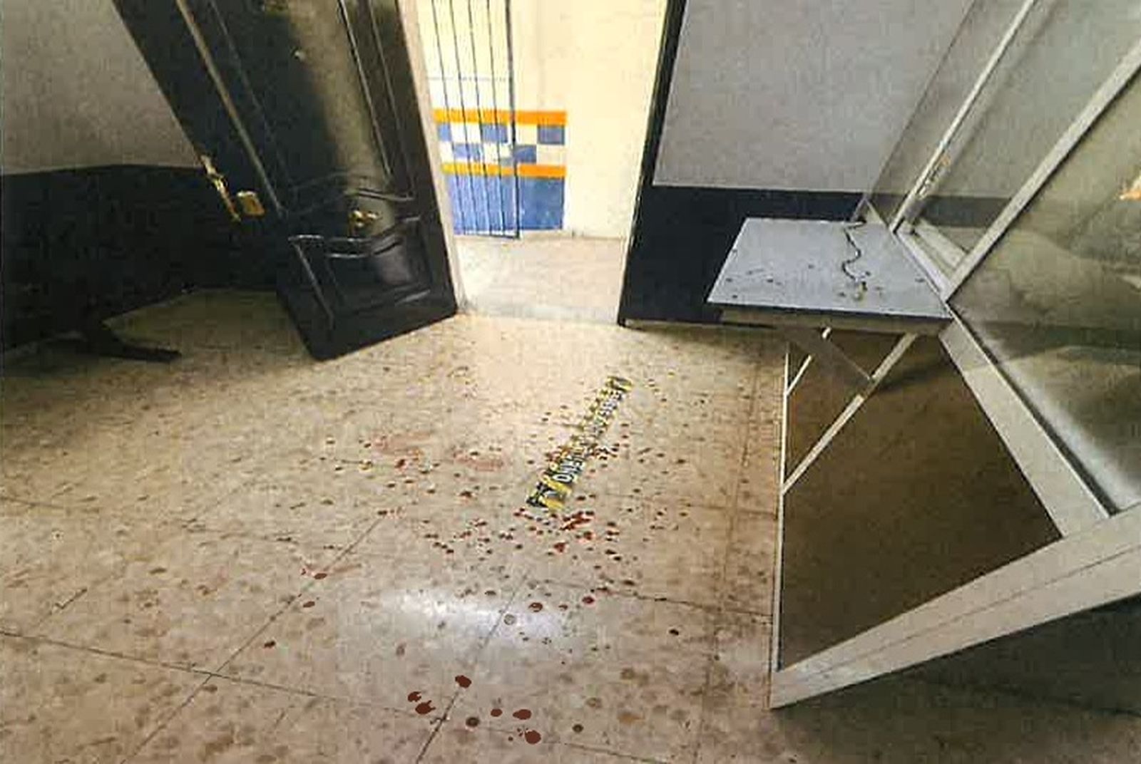 Restos de sangre en dependencias de la Policía Local de Coín