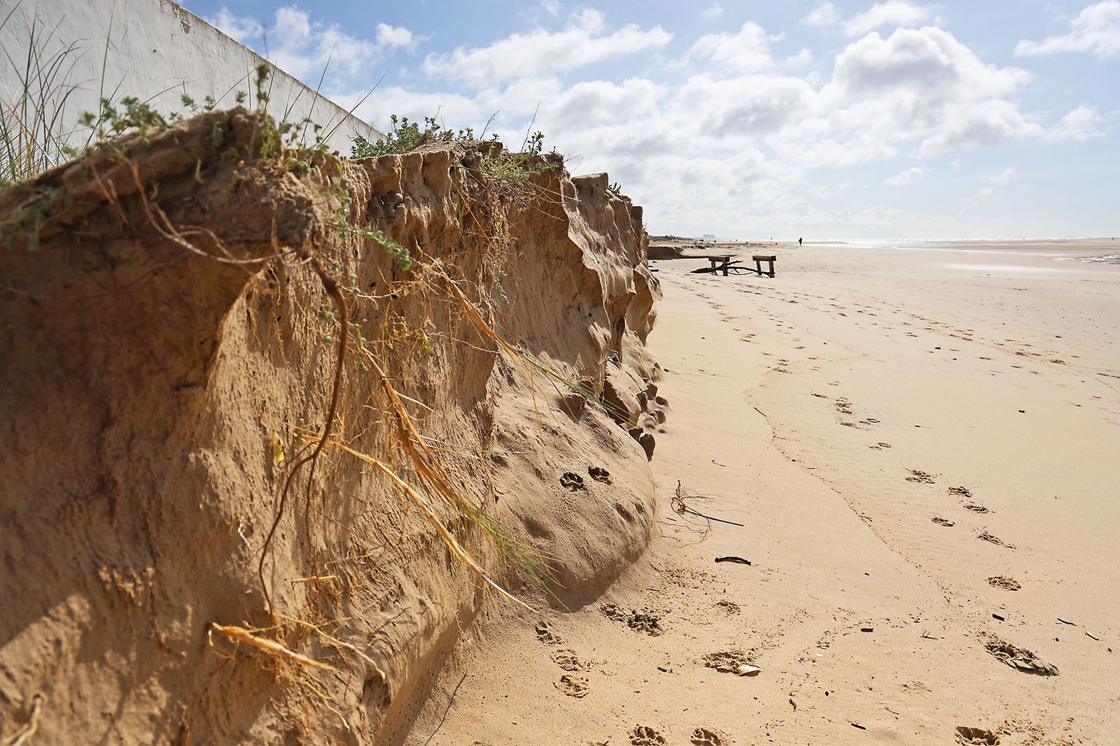 Las imágenes del Portil tras el paso de la borrasca Laurence