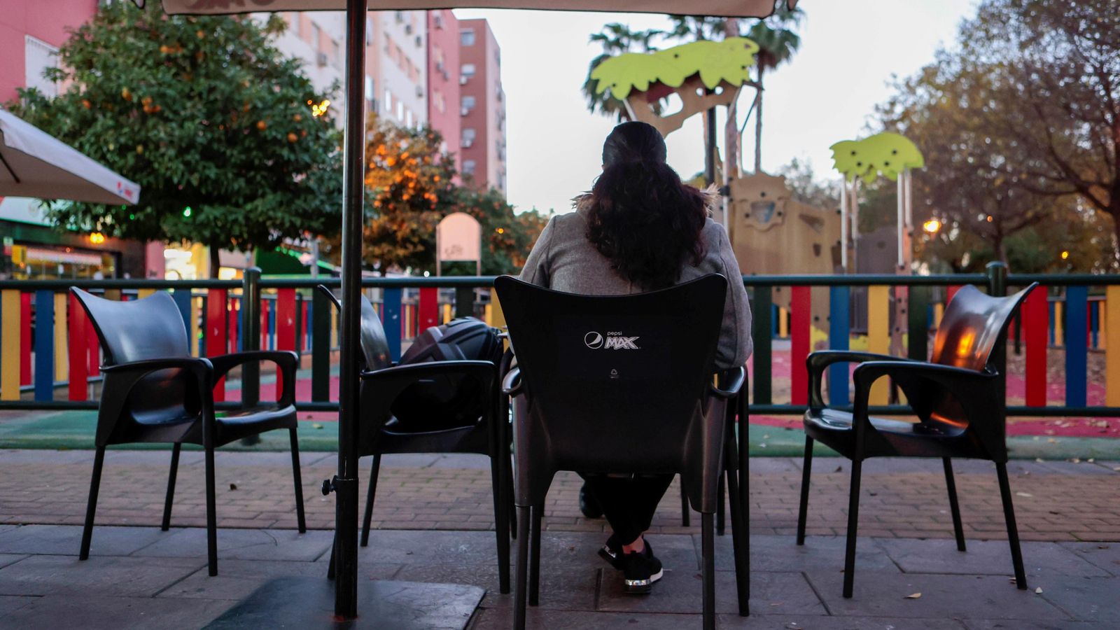 Isabel, en un momento de la entrevista.