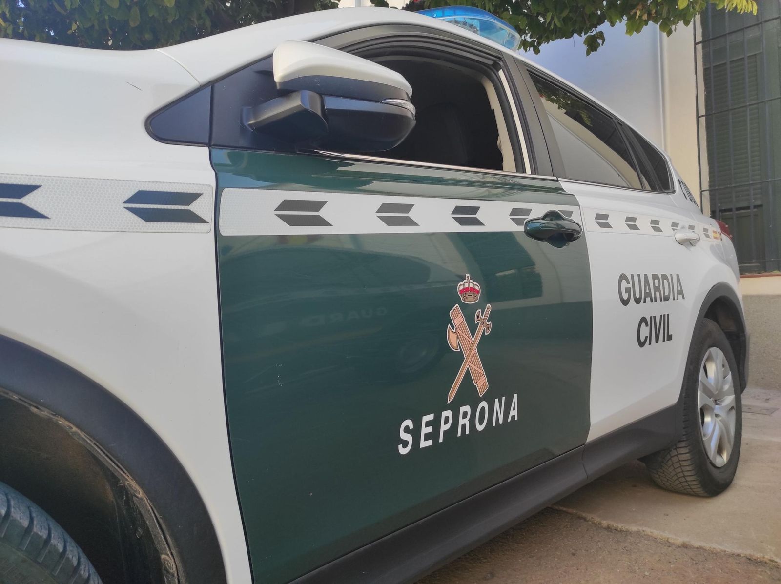 Vehículo de la Guardia Civil.