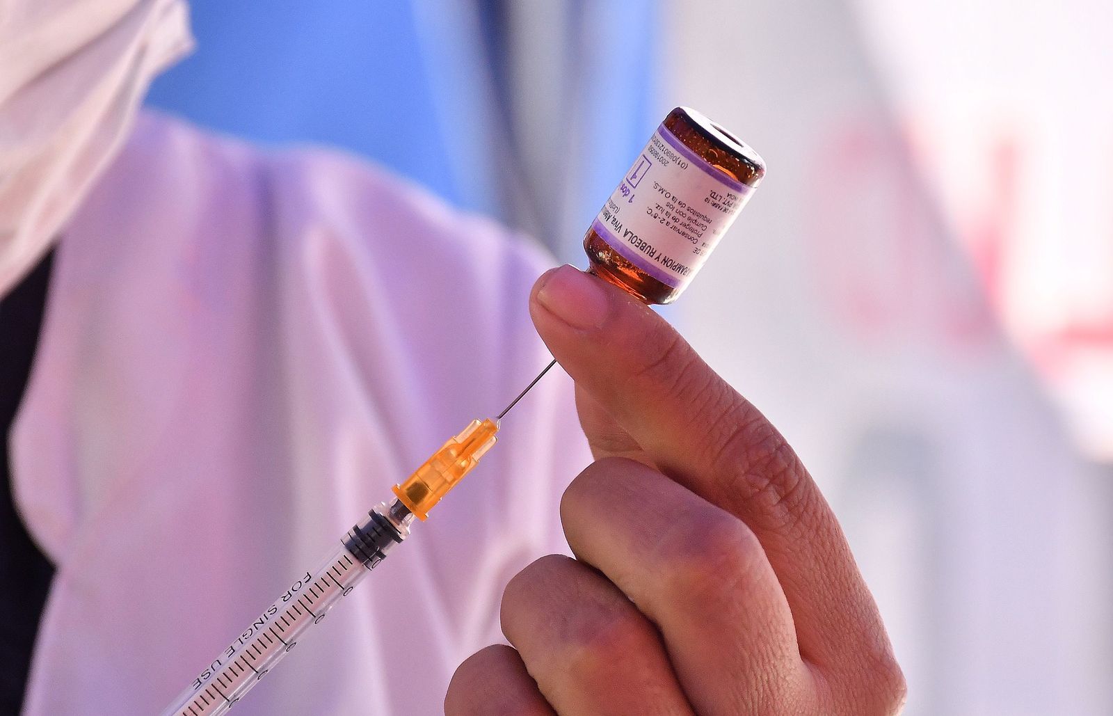 Una vacuna contra el sarampión.