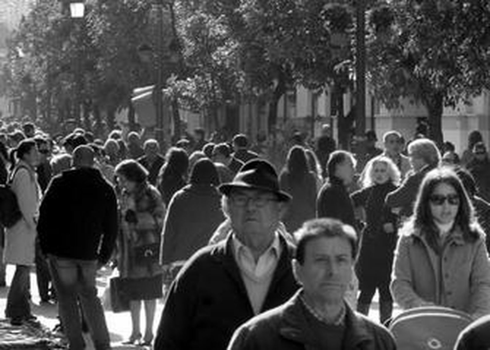 Imagen de la calle Larga repleta de jerezanos en estos días navideños.