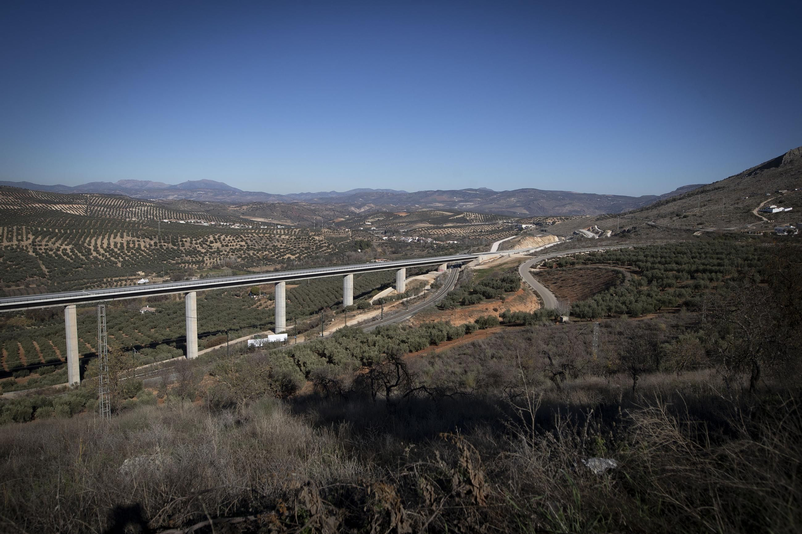 Así están las obras del tramo de Riofrío de la Variante de Loja después de nueve meses en obras
