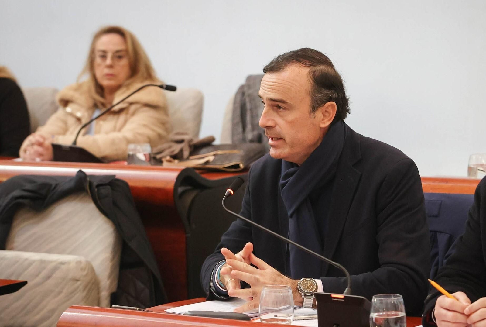 Manuel Méndez, durante el pleno celebrado a finales del pasado mes.