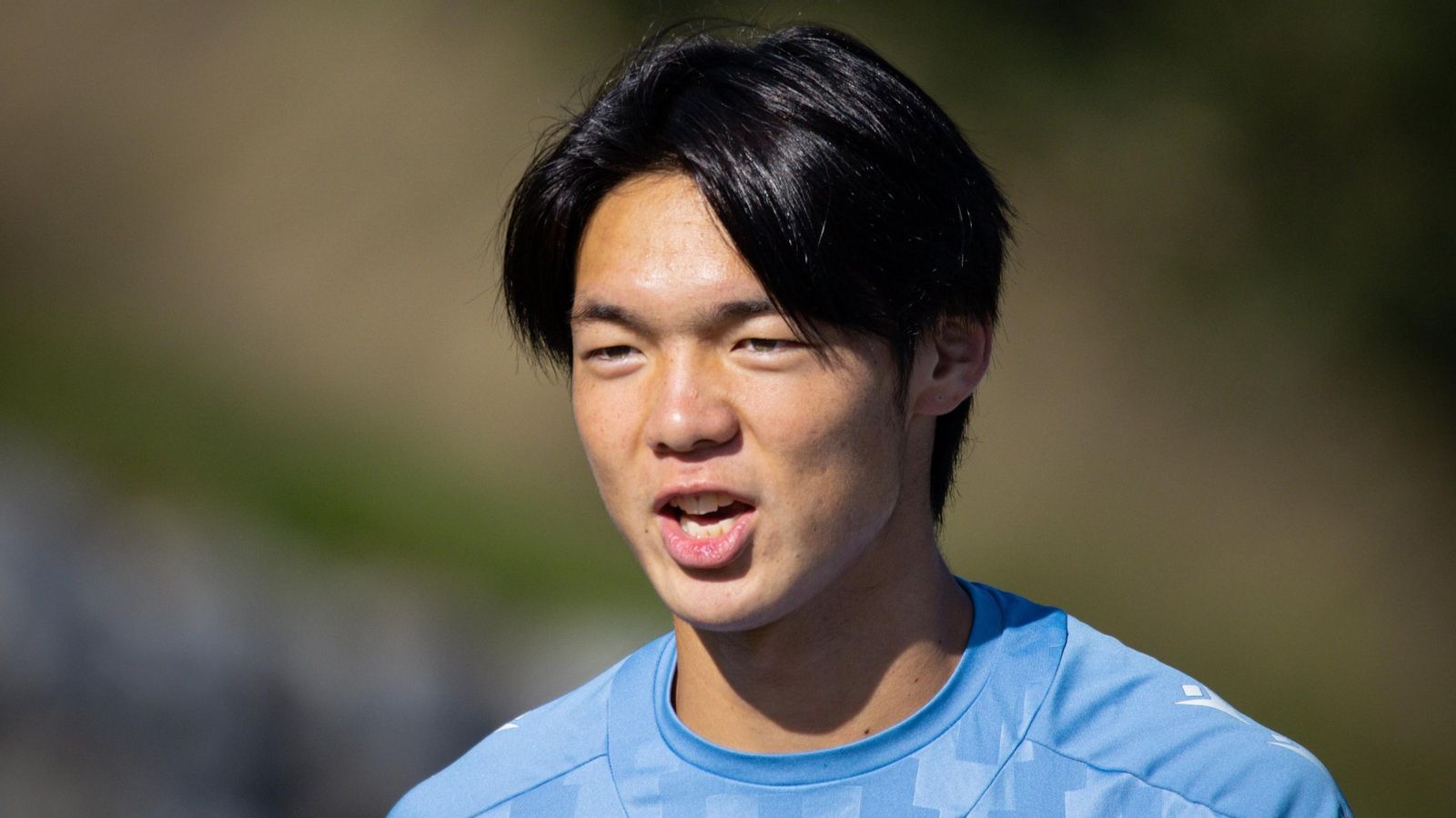 Kazunari Kita, uno de los centrales de la Real Sociedad B que será baja ante el Córdoba CF.