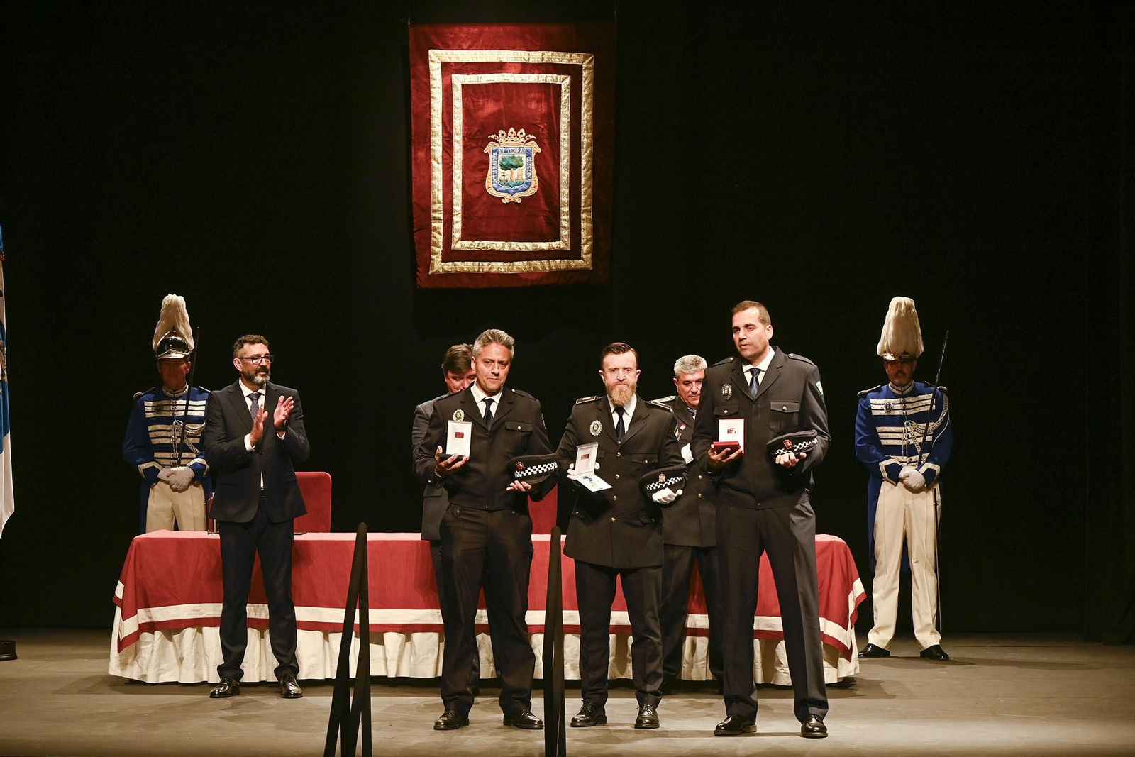 Imágenes del acto del Día de la Policía Local de Huelva