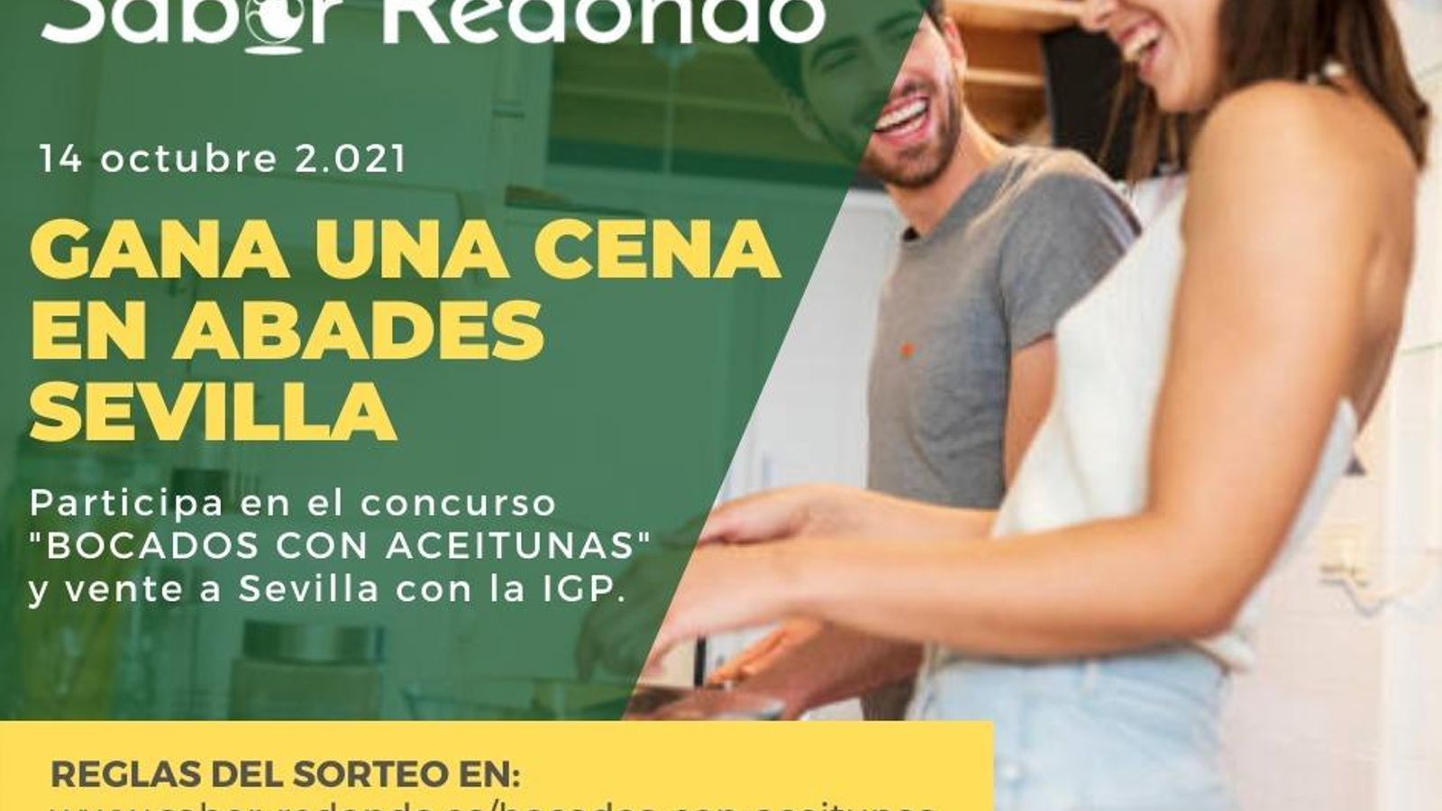 Cartel del concurso Bocados con Aceitunas-Premios Sabor Redondo.