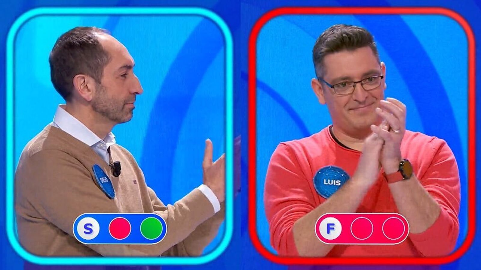 Diego y Luis en la eliminación de éste el pasado martes