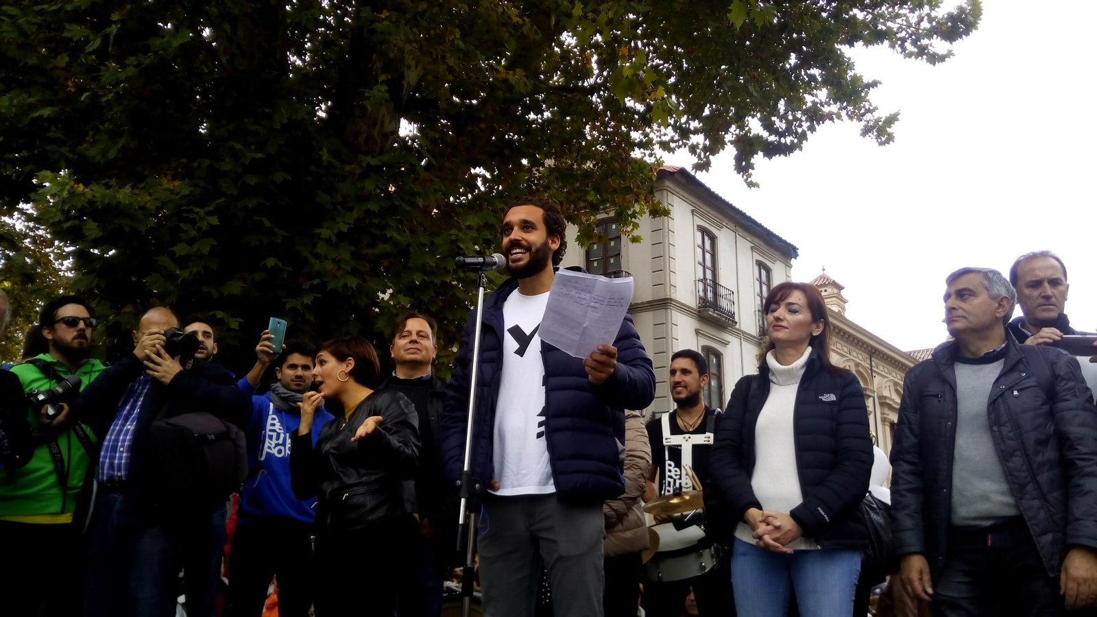 Manifestación contra la fusión hospitalaria