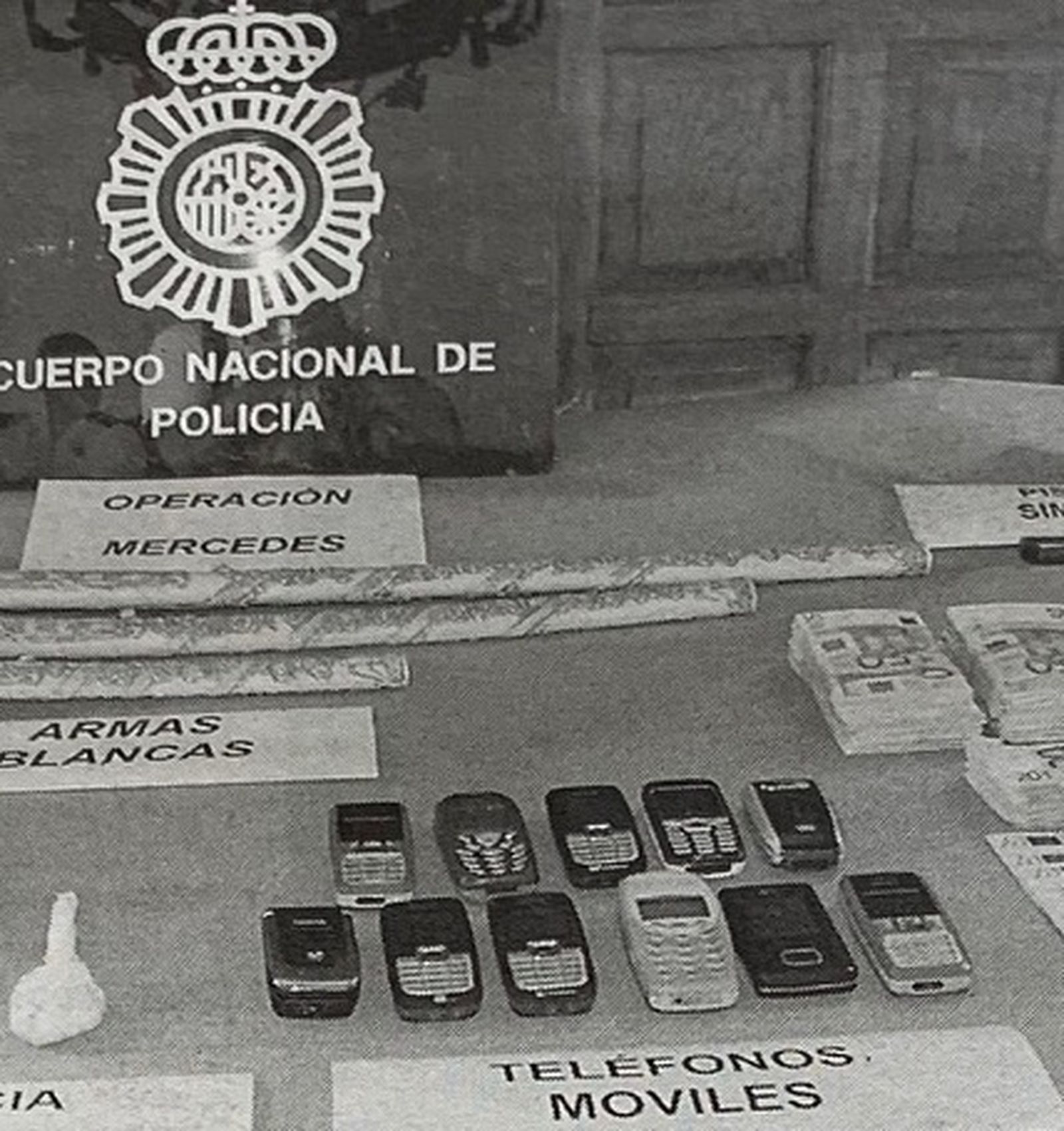 Material incautado en una acción contra narcos colombianos en Jerez.
