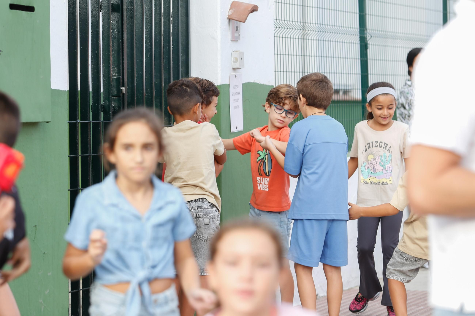 Manifestación de los alumnos y las familias del CEIP Aljibe de Jimena, en imágenes