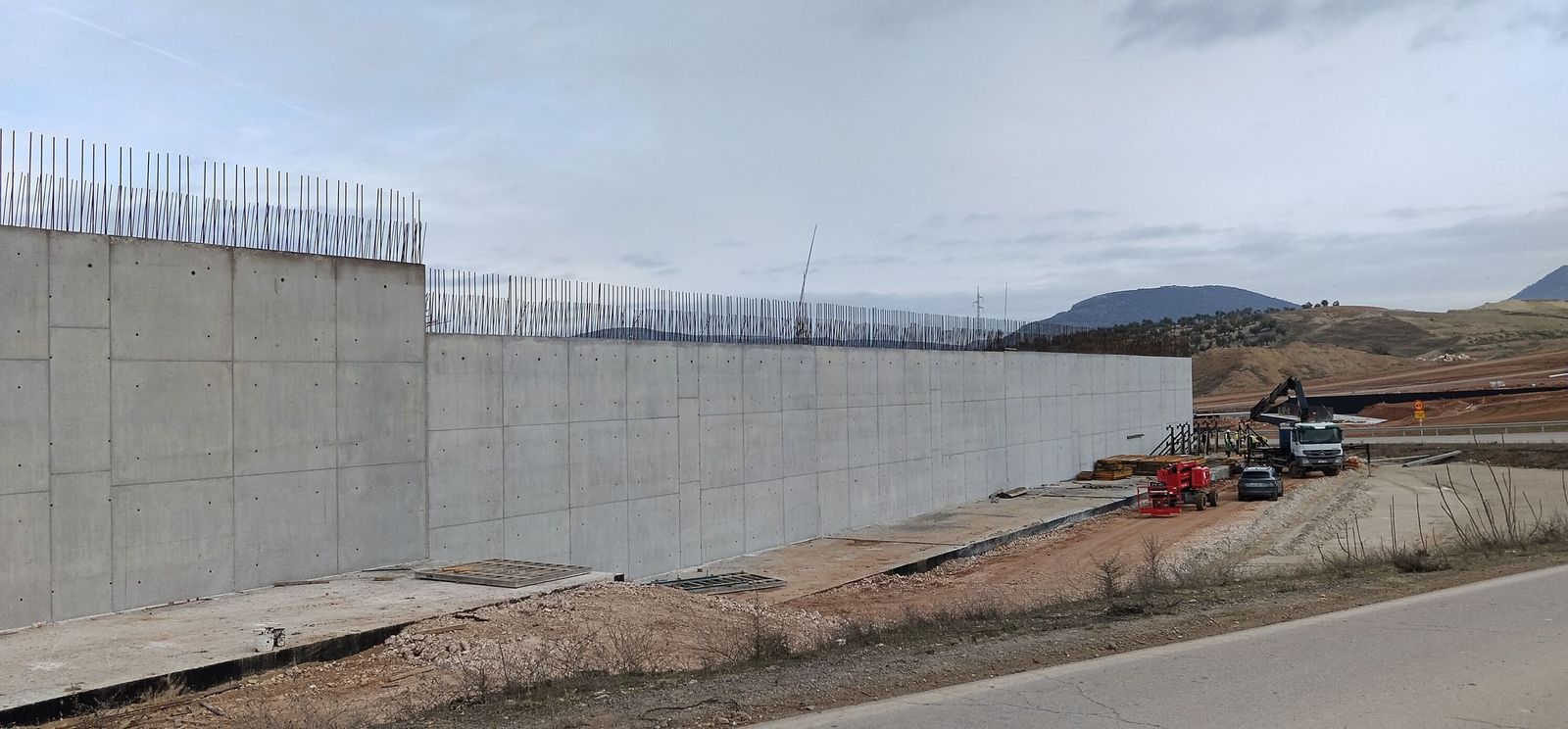 Obras en la Variante de Loja en el tramo de Riofrío