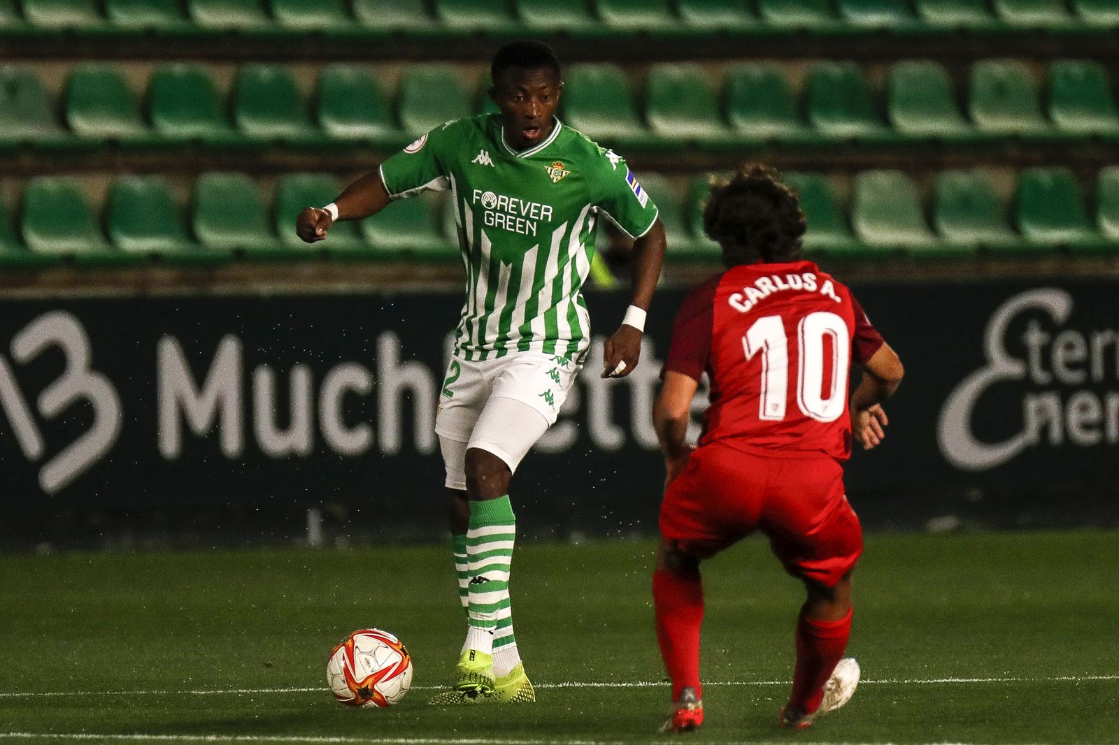 El exbalono Bandaogo, en el Betis Deportivo-Sevilla Atlético.
