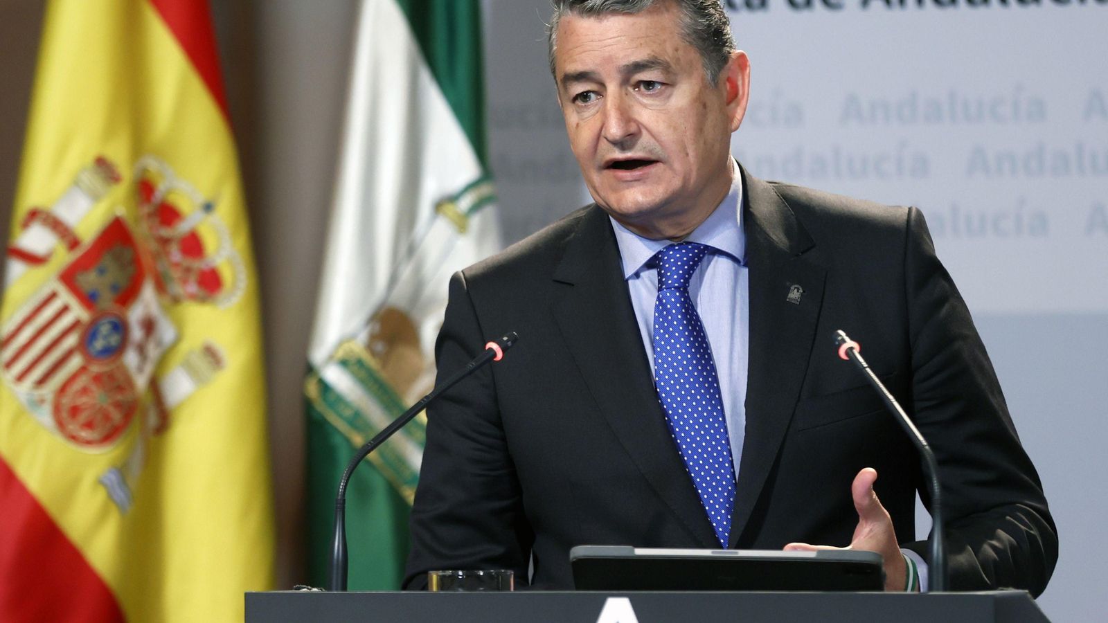 El consejero de Presidencia, Antonio Sanz, al término del Consejo de Gobierno. El consejero de Presidencia, Antonio Sanz, al término del Consejo de Gobierno.