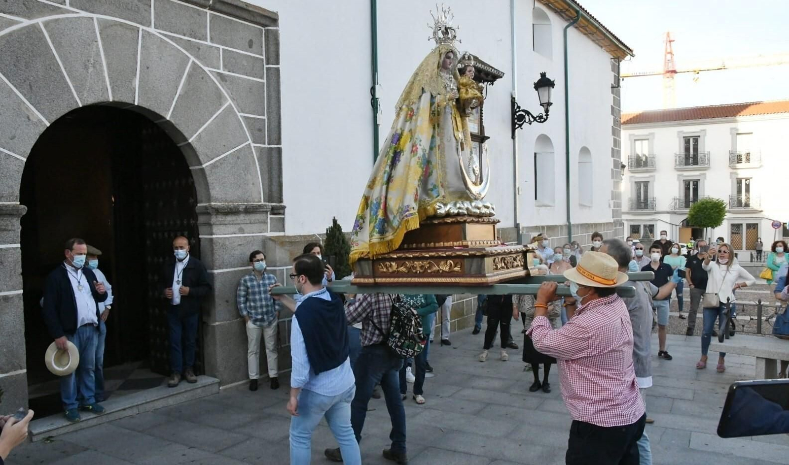 La Virgen de Luna, el pasado año por San Miguel.