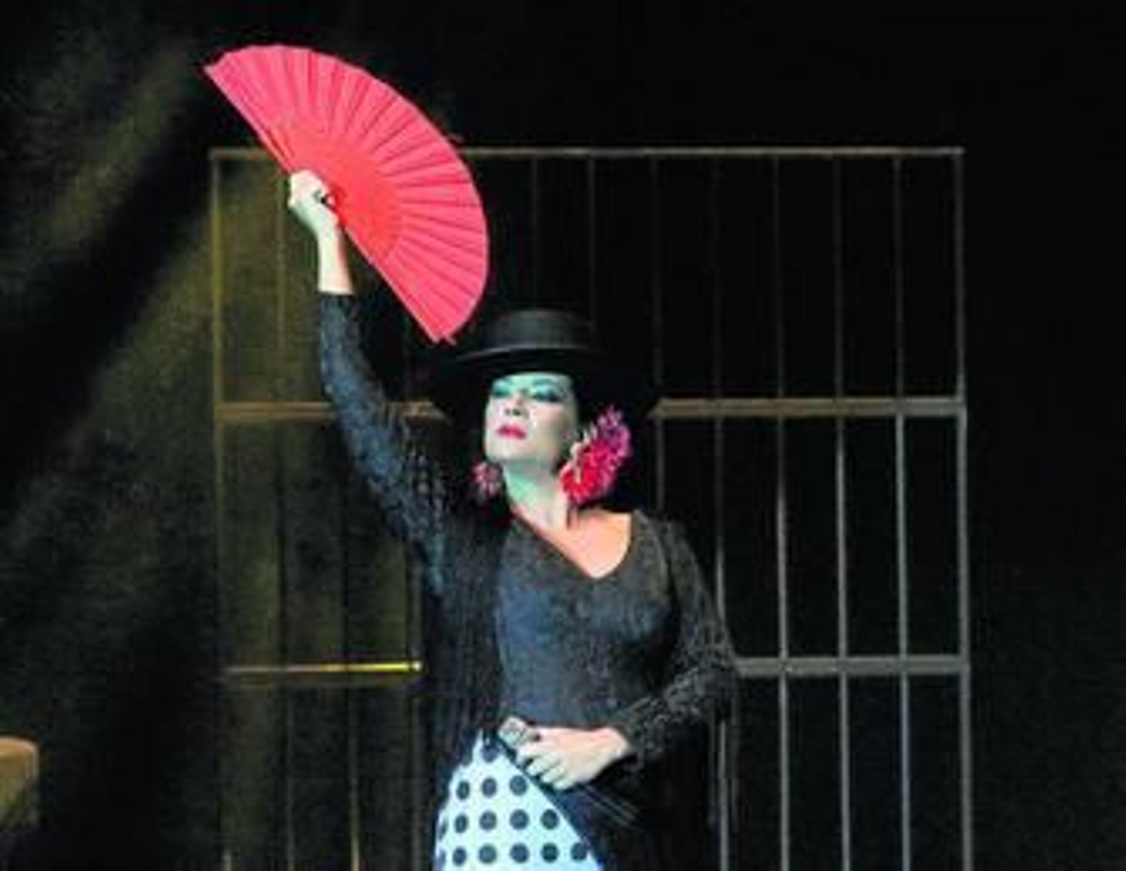 Erika Leiva, durante un instante de su actuación.