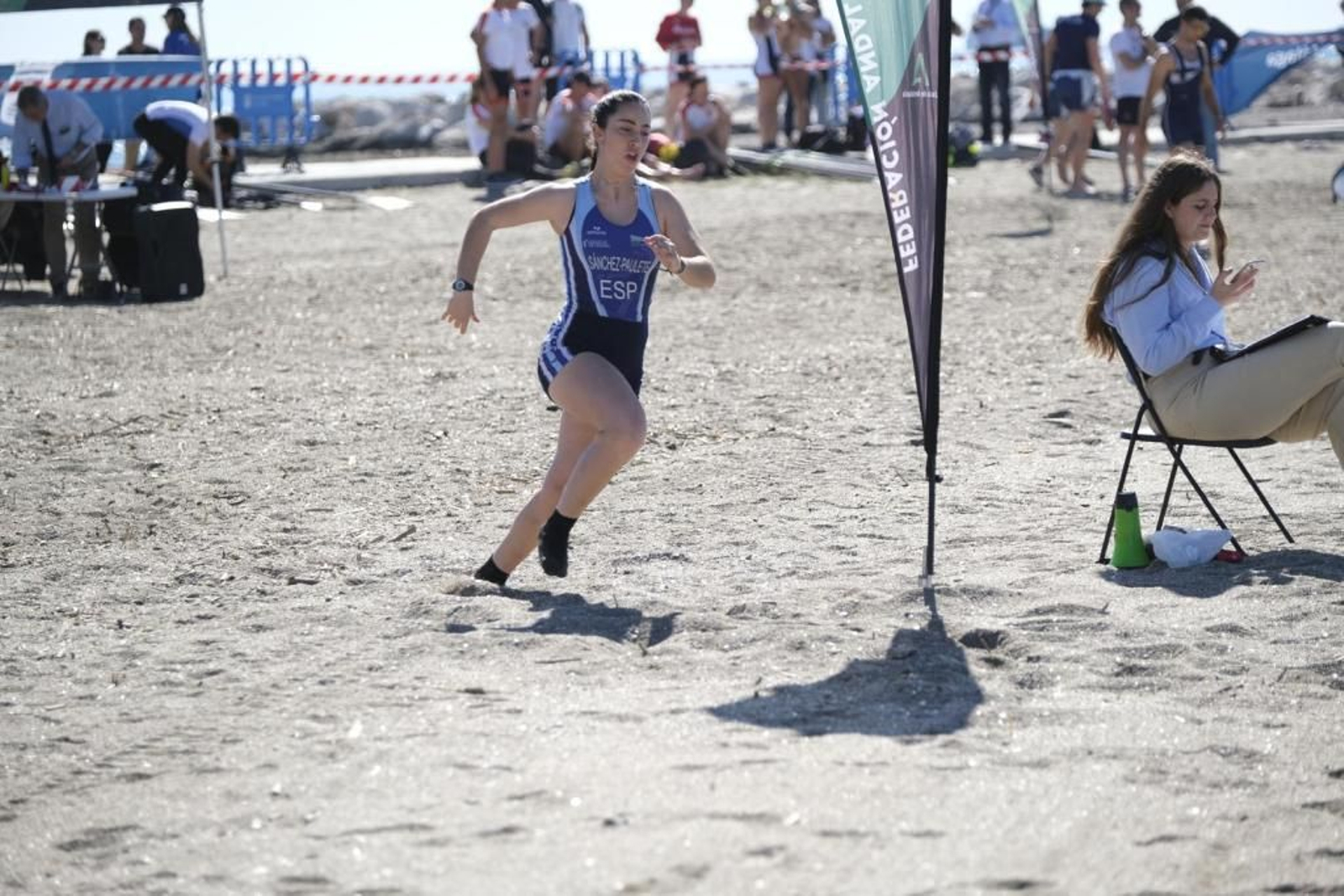 Espectáculo en el I Open Costa del Sol Beach Sprint celebrado en Málaga
