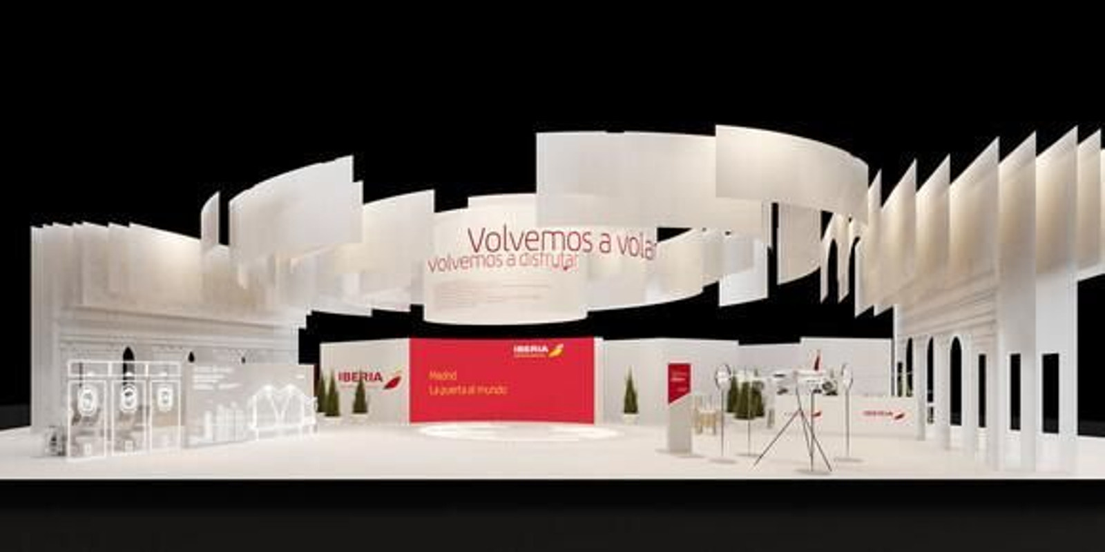 Stand de Iberia en Fitur 2021.