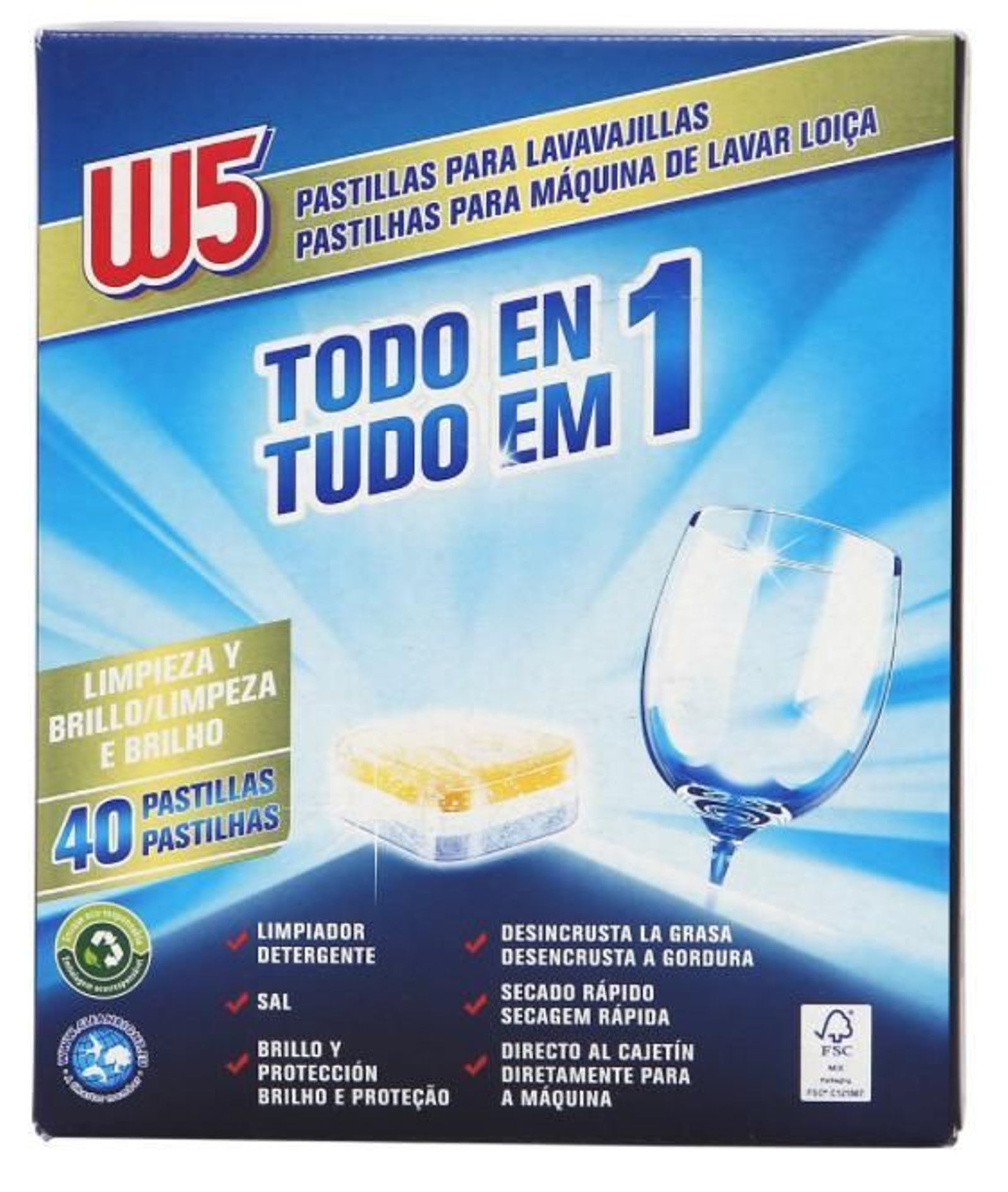 Pastillas de lavavajillas W5
