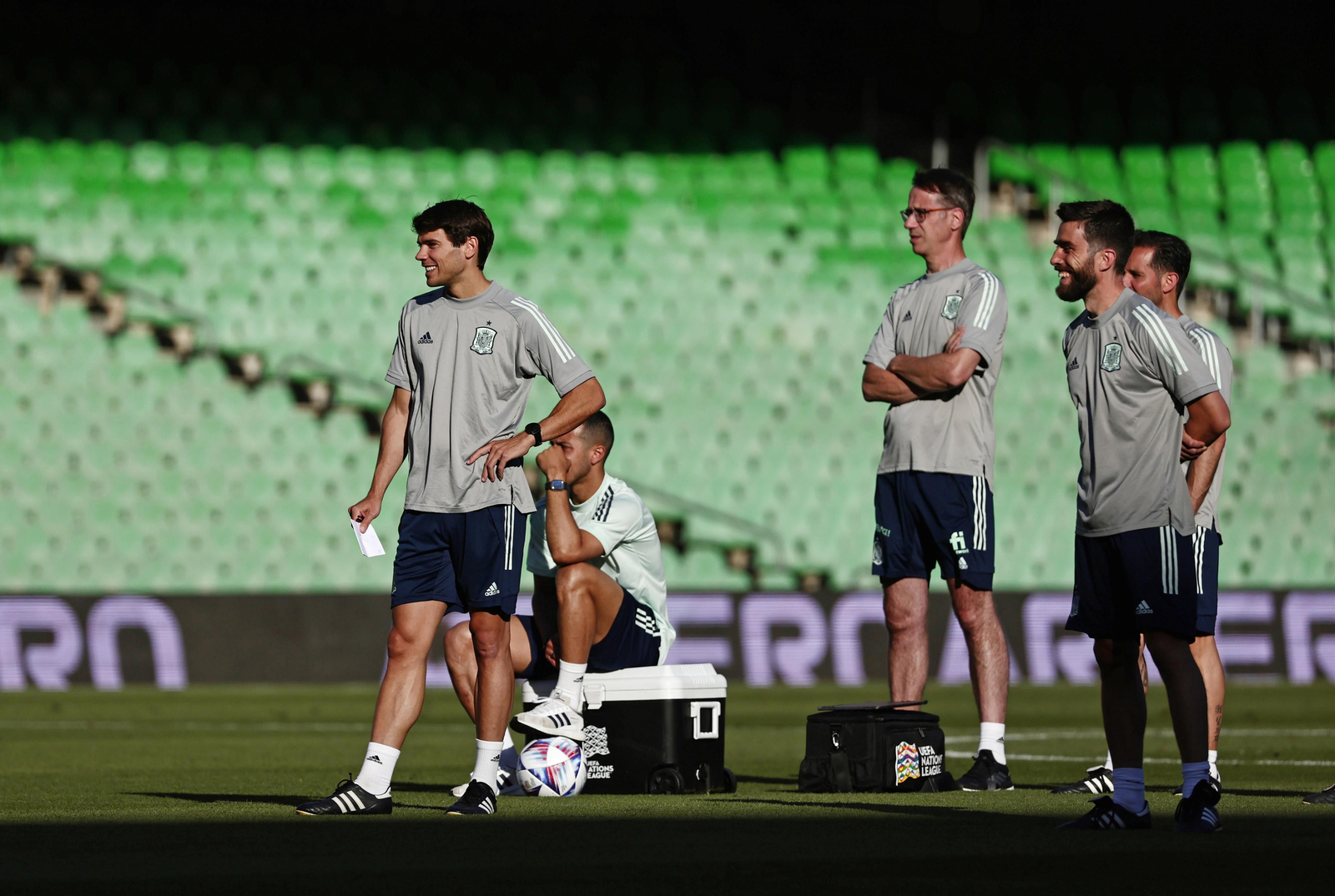 Las imágenes de la selección española en Sevilla