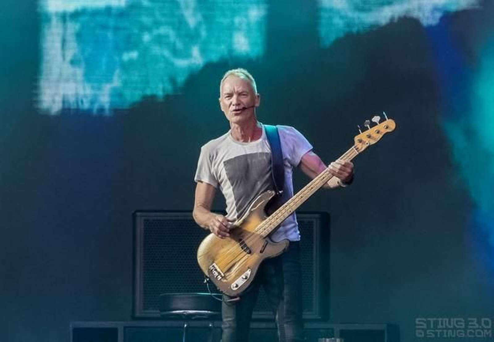 Sting, durante una de sus últimas actuaciones.