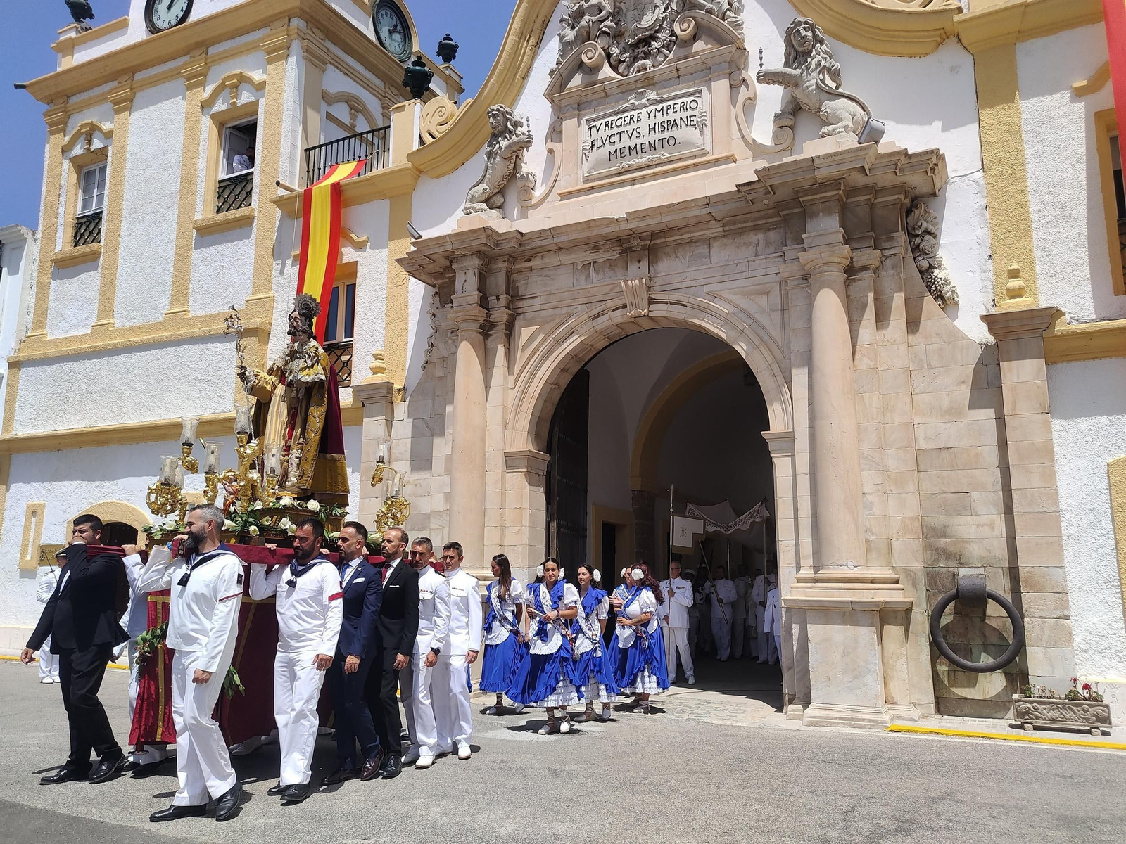 Bendicion del Mar en la Base Naval de La Carraca, en la que ha participado la imagen de San José Bendicion del Mar en la Base Naval de La Carraca, en la que ha participado la imagen de San José