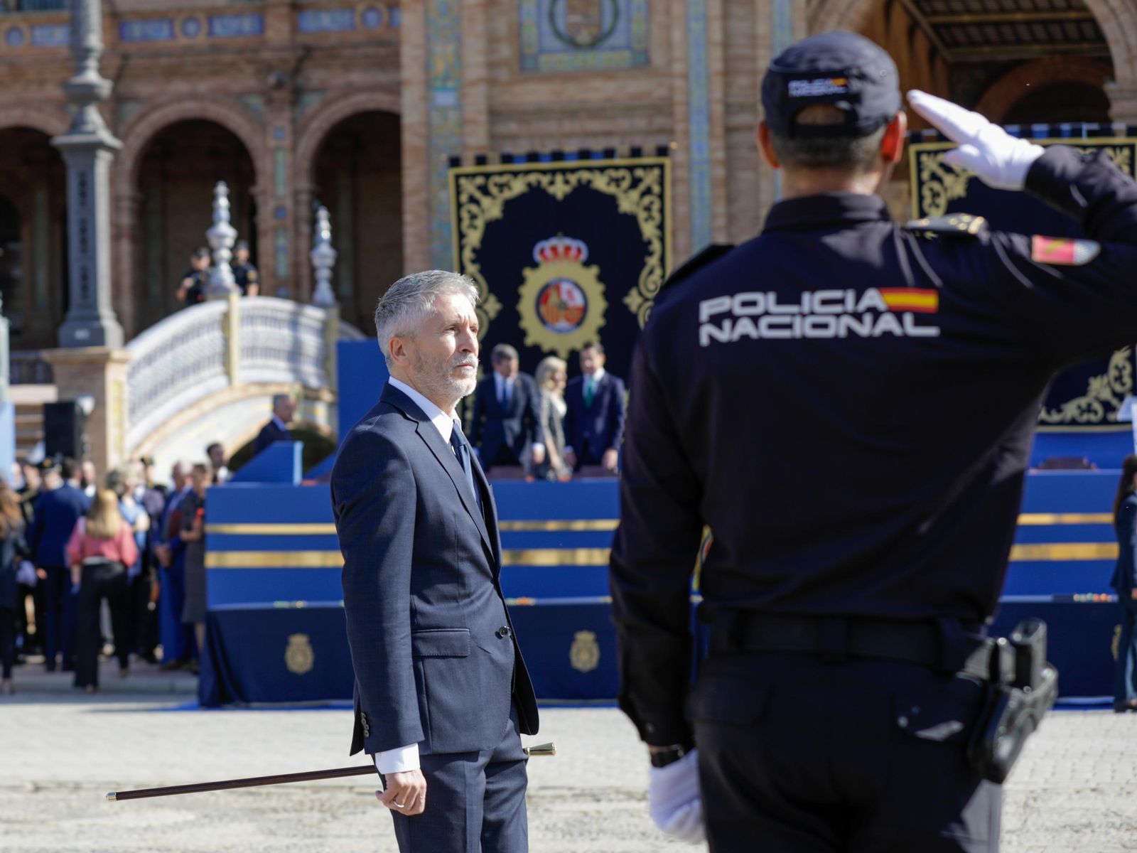Plaza de España. Día de la Policía Nacional