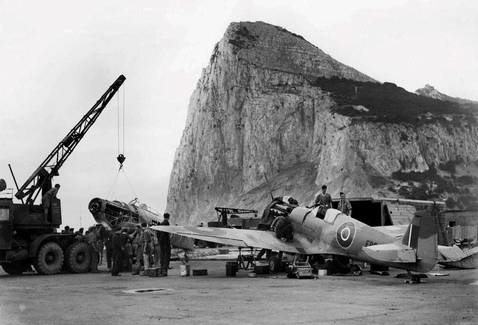 Actividad en el aeródromo de Gibraltar.