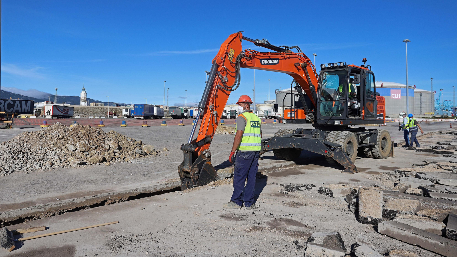 Proyecto del nuevo aparcamiento para camiones en el Puerto de Algeciras