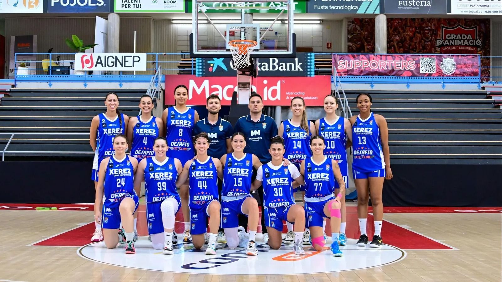Plantilla del Baloncesto Xerez campeón de Andalucía y que luchó por el ascenso a la Liga Femenina 2.