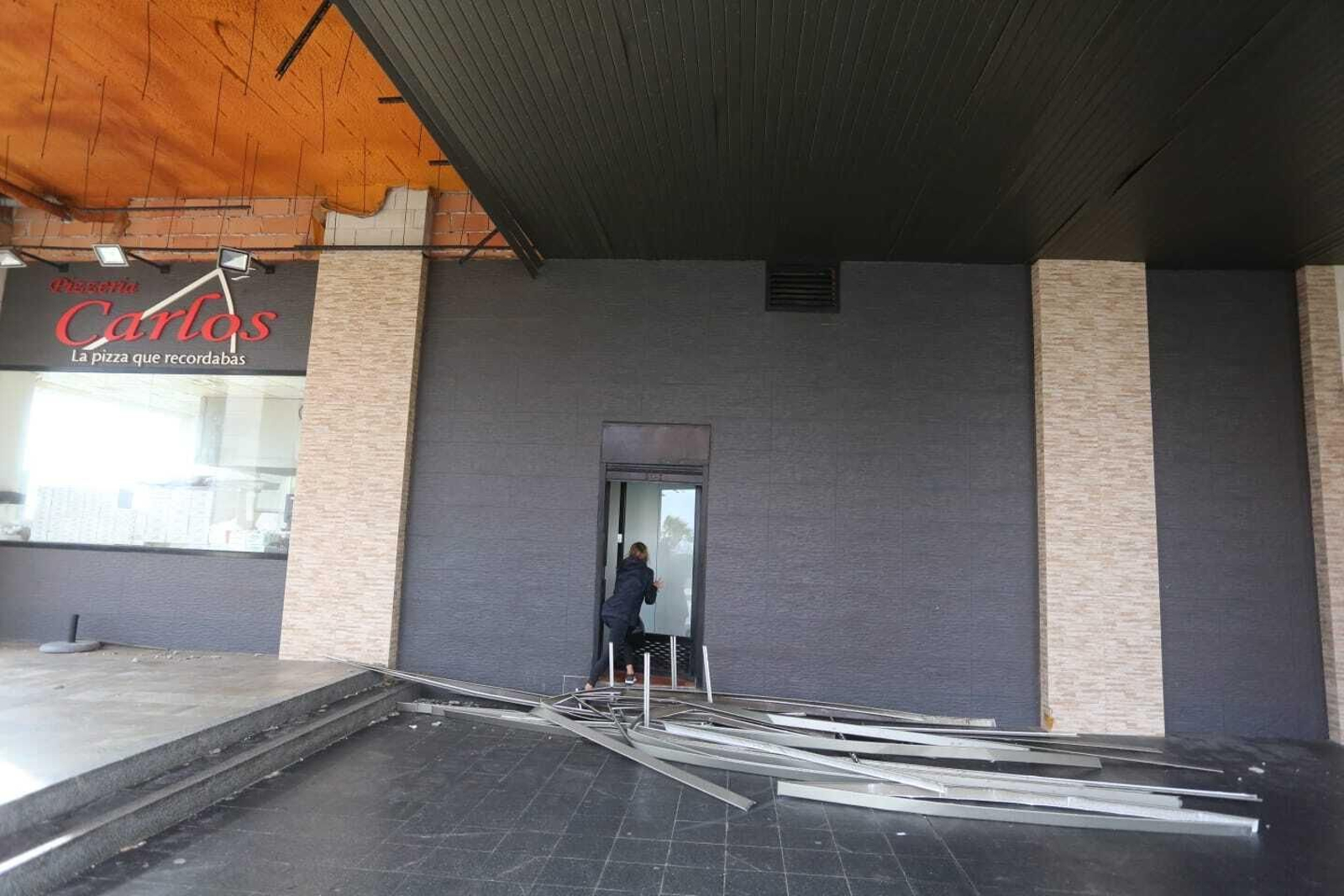 El temporal de lluvia y viento en Málaga