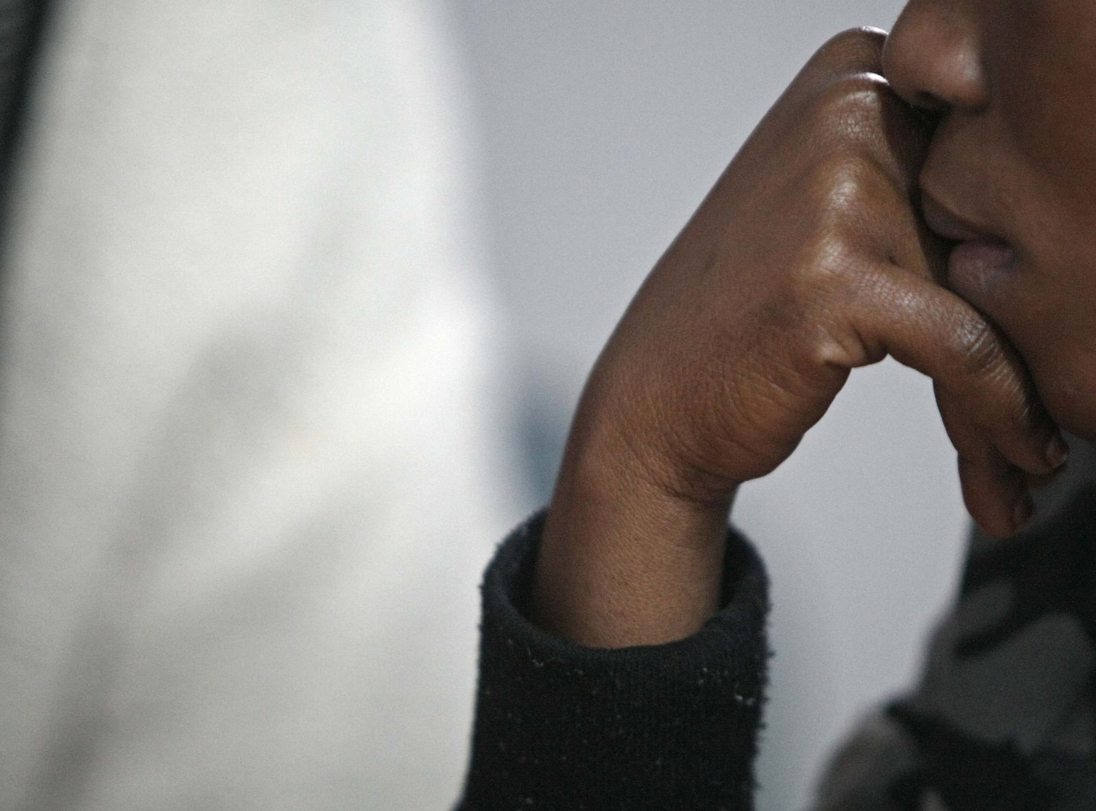 Una de las víctimas de una red de trata de personas.