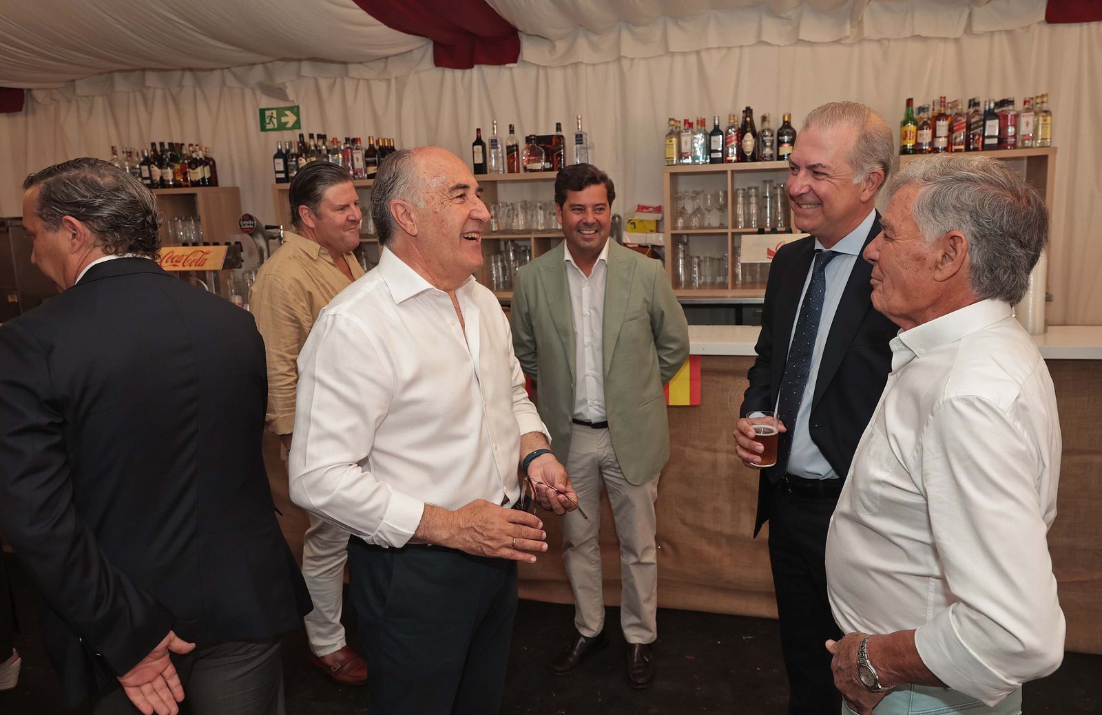 Imágenes de la recepción en la caseta La Providencia en la Feria Real de Algeciras