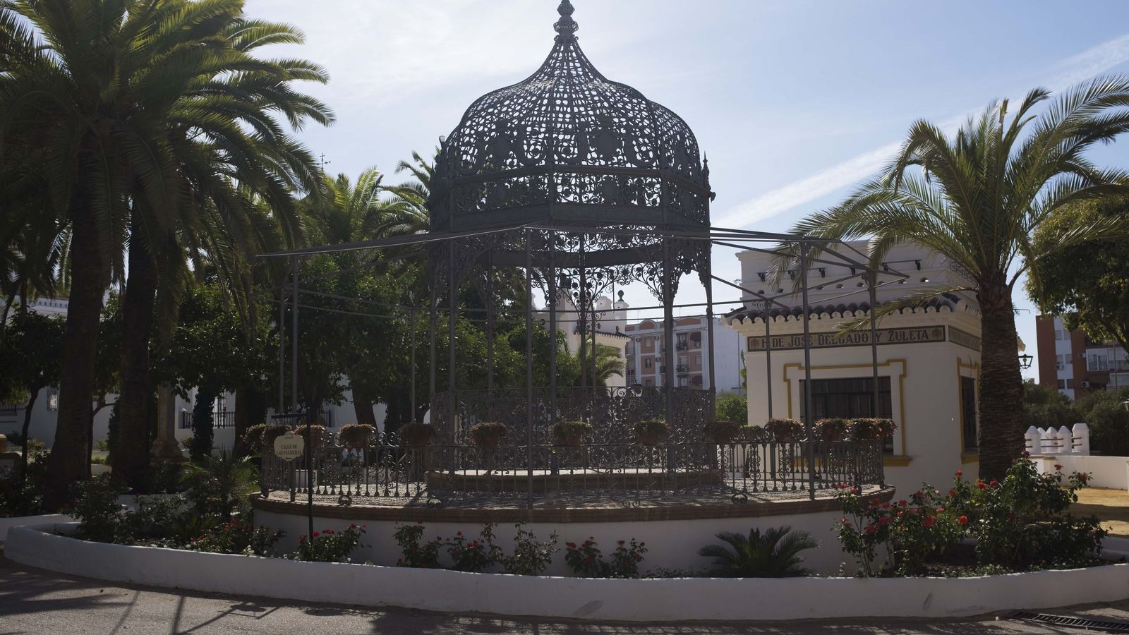 Templete de hierro forjado, uno de los espacios más emblemáticos de la Real Venta de Antequera.