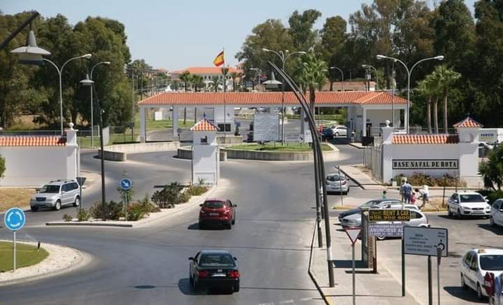 Entrada a la Base Naval de Rota.