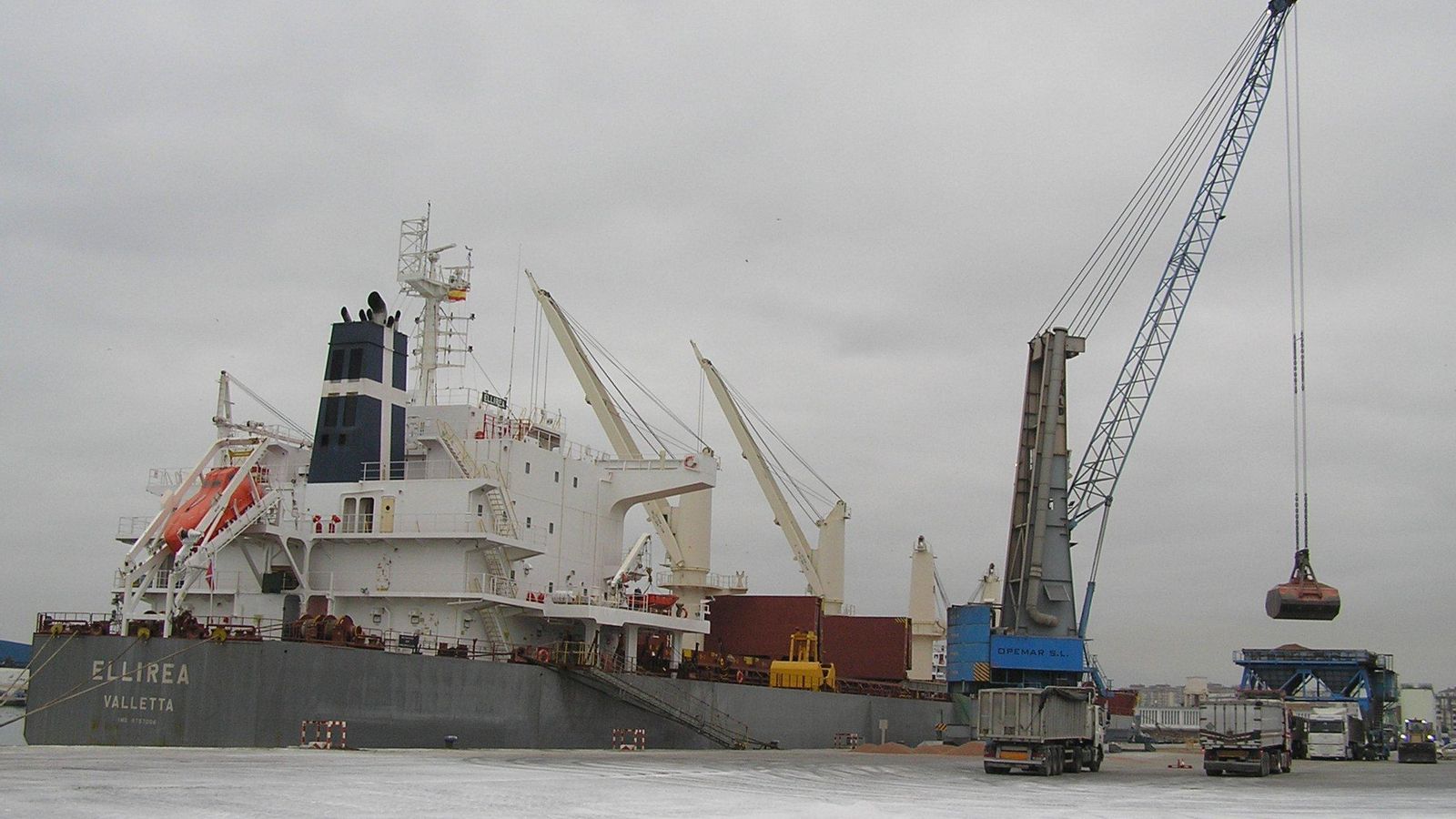 El buque 'Ellirea', el 11 de diciembre