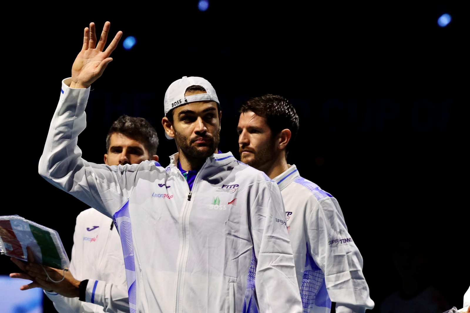 La celebración de Italia de la Copa Davis en Málaga, en fotos